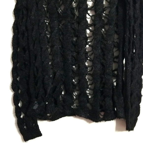 Nwt Custo Barcelona Knitwear Sweater Webbed Open Hollow Knit Vintage Alpaca L 1X - Picture 6 of 11